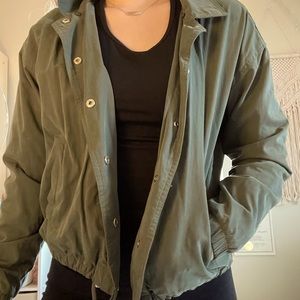 Army green fall jacket